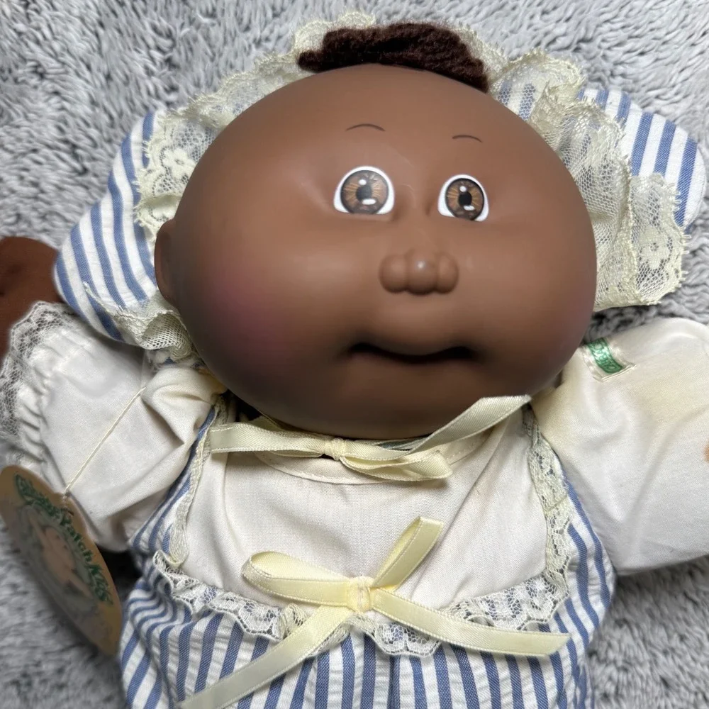 Vintage Cabbage Patch Kids Preemie African American Mold 1 CPK Coleco 1982 Tag